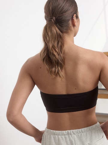 self. Bandeau Bra in Black