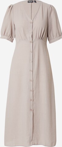 PIECES Shirt Dress 'PCMADDIE' in Grey: front