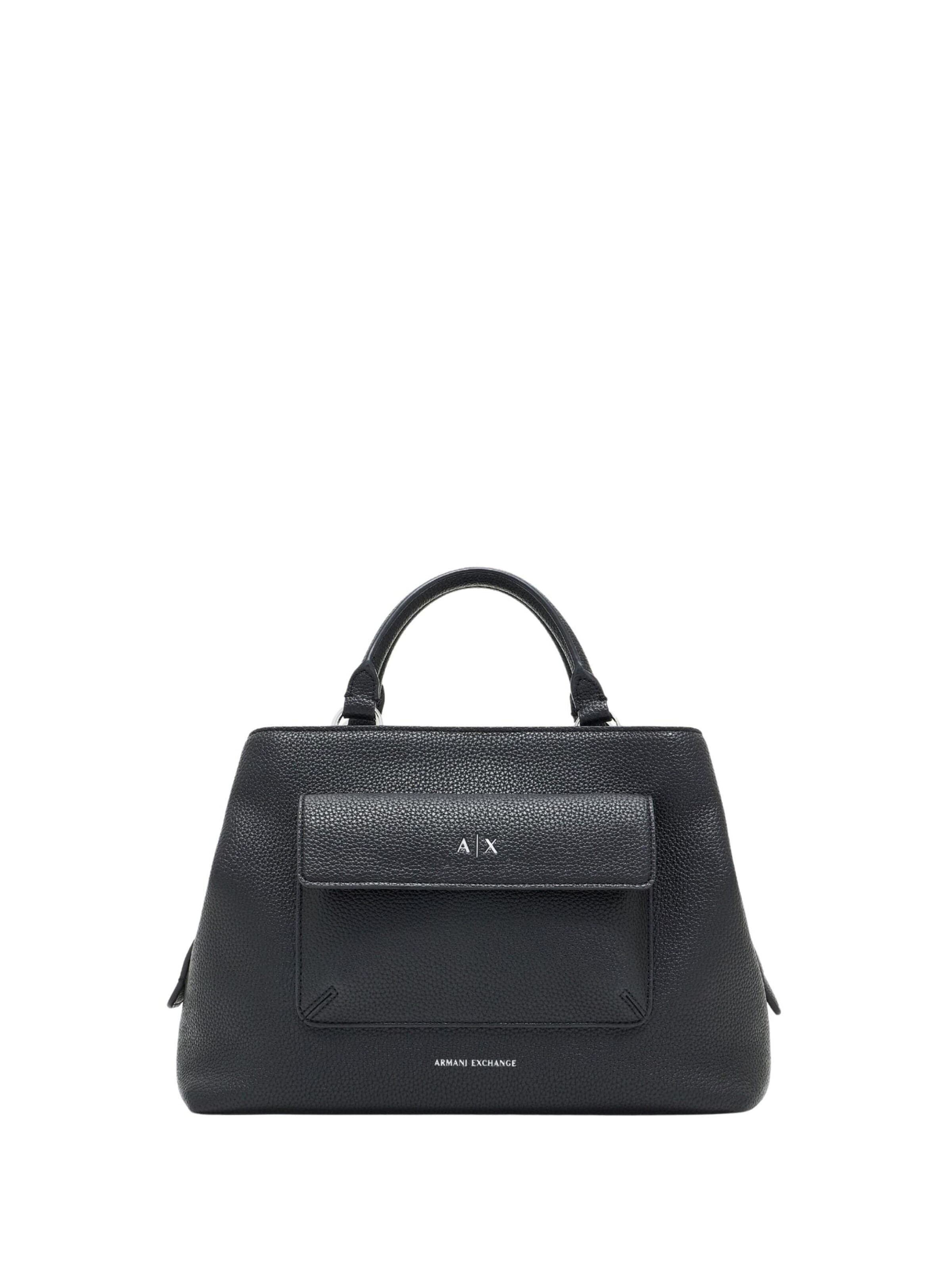 ARMANI EXCHANGE - Bolso de mano en negro: frente