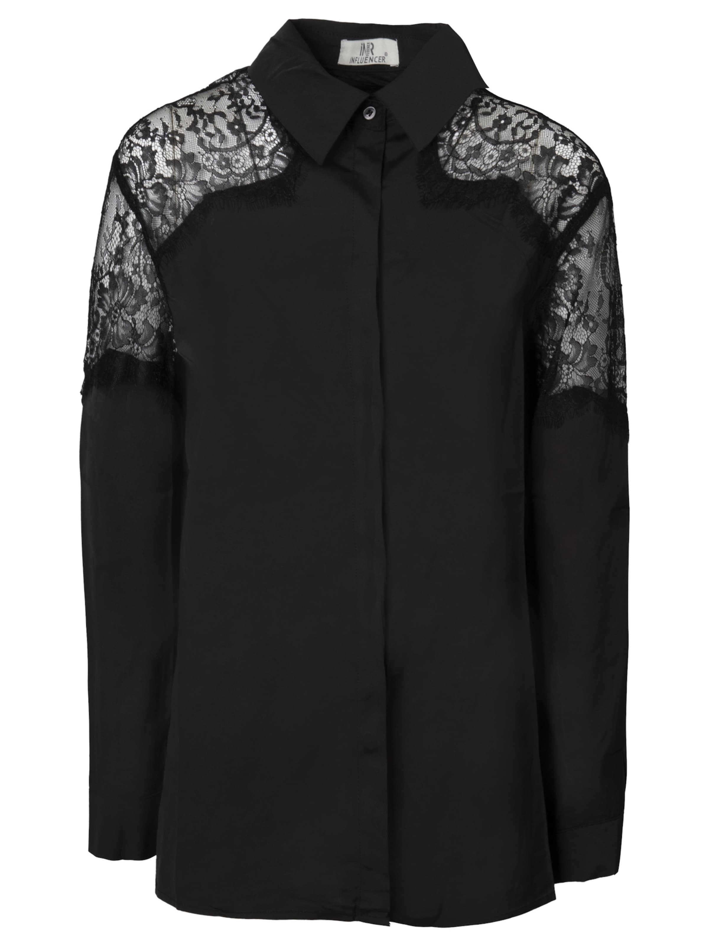 Influencer Blus i svart: framsida