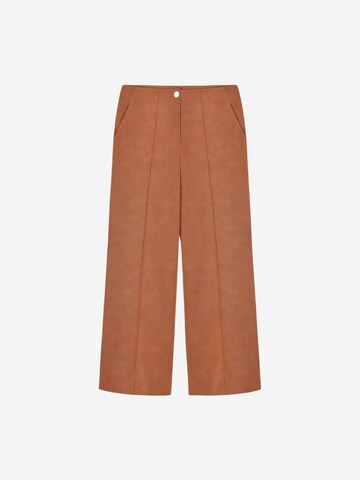 Dilvin Wide leg Broek 'Hose' in Bruin: voorkant
