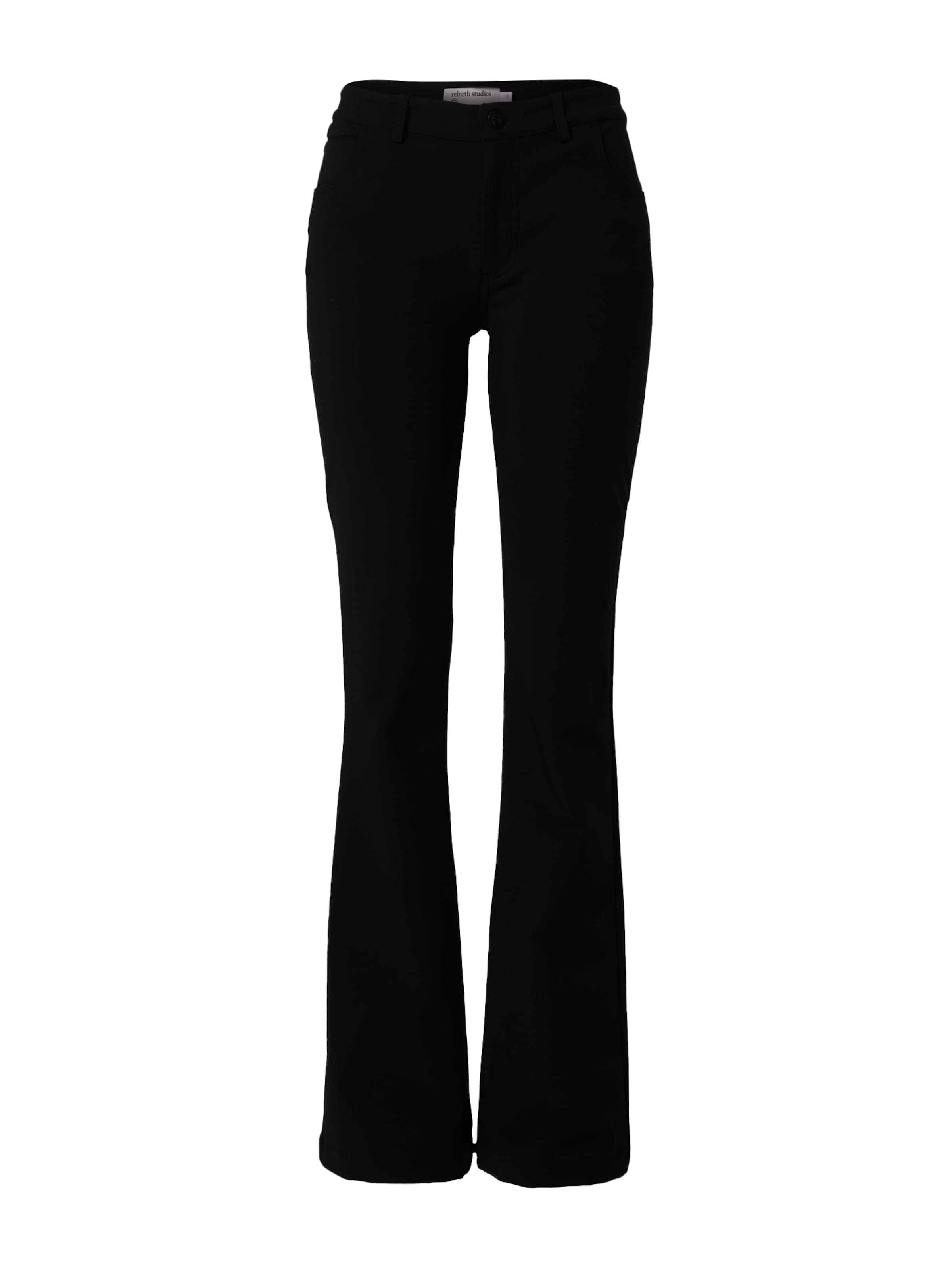 Evazați Pantaloni 'Penny' de la Rebirth Studios pe negru: față