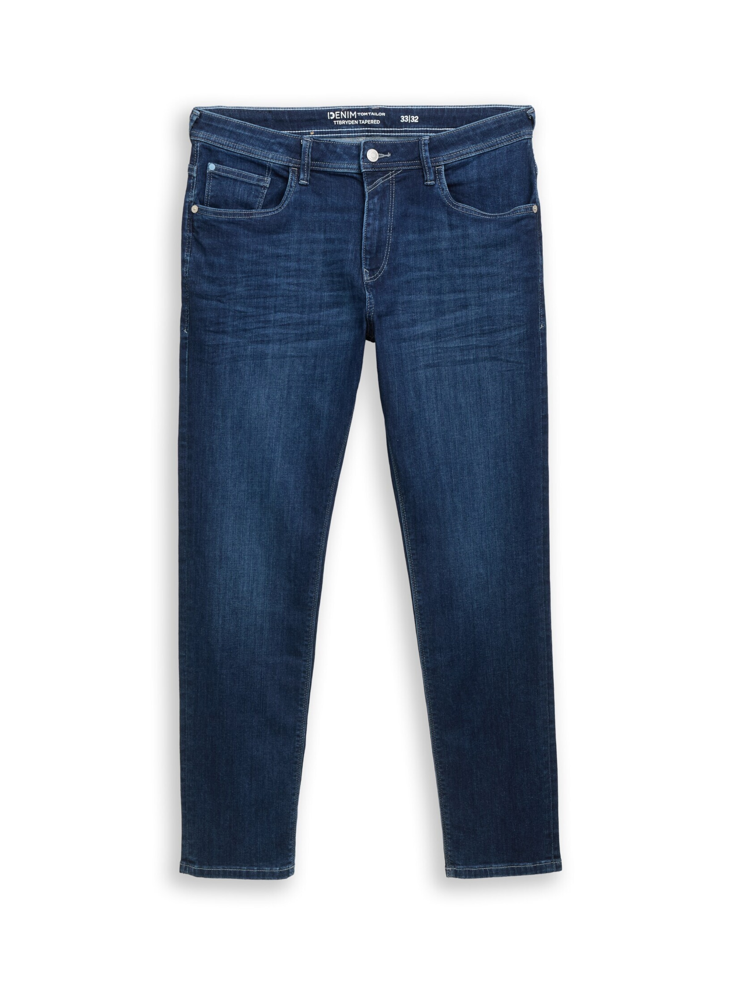TOM TAILOR DENIM Tapered Jeans 'Bryden' in Blauw: voorkant
