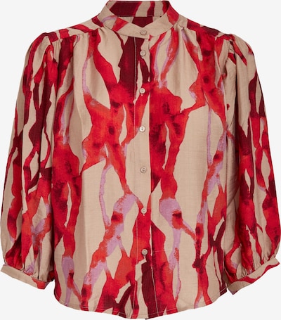 minus Bluse 'Rikki' in creme / lila / dunkelorange, Produktansicht