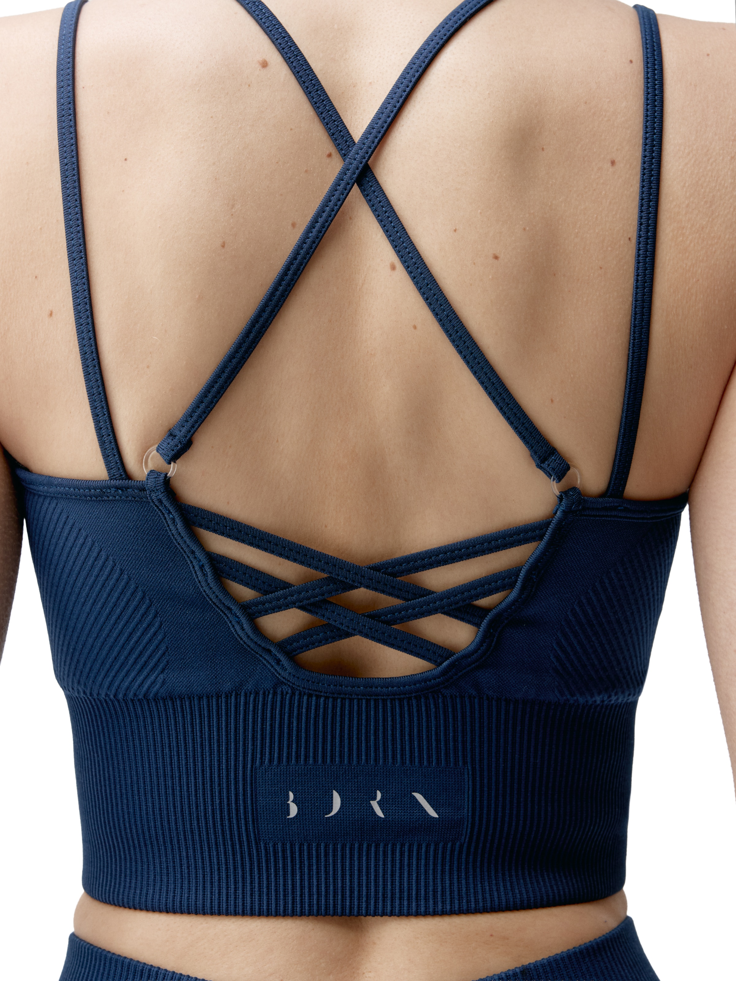 Born Living Yoga Sporttop ' India ' in Blauw
