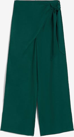 Bershka Spodnie w kolorze zielony: przód