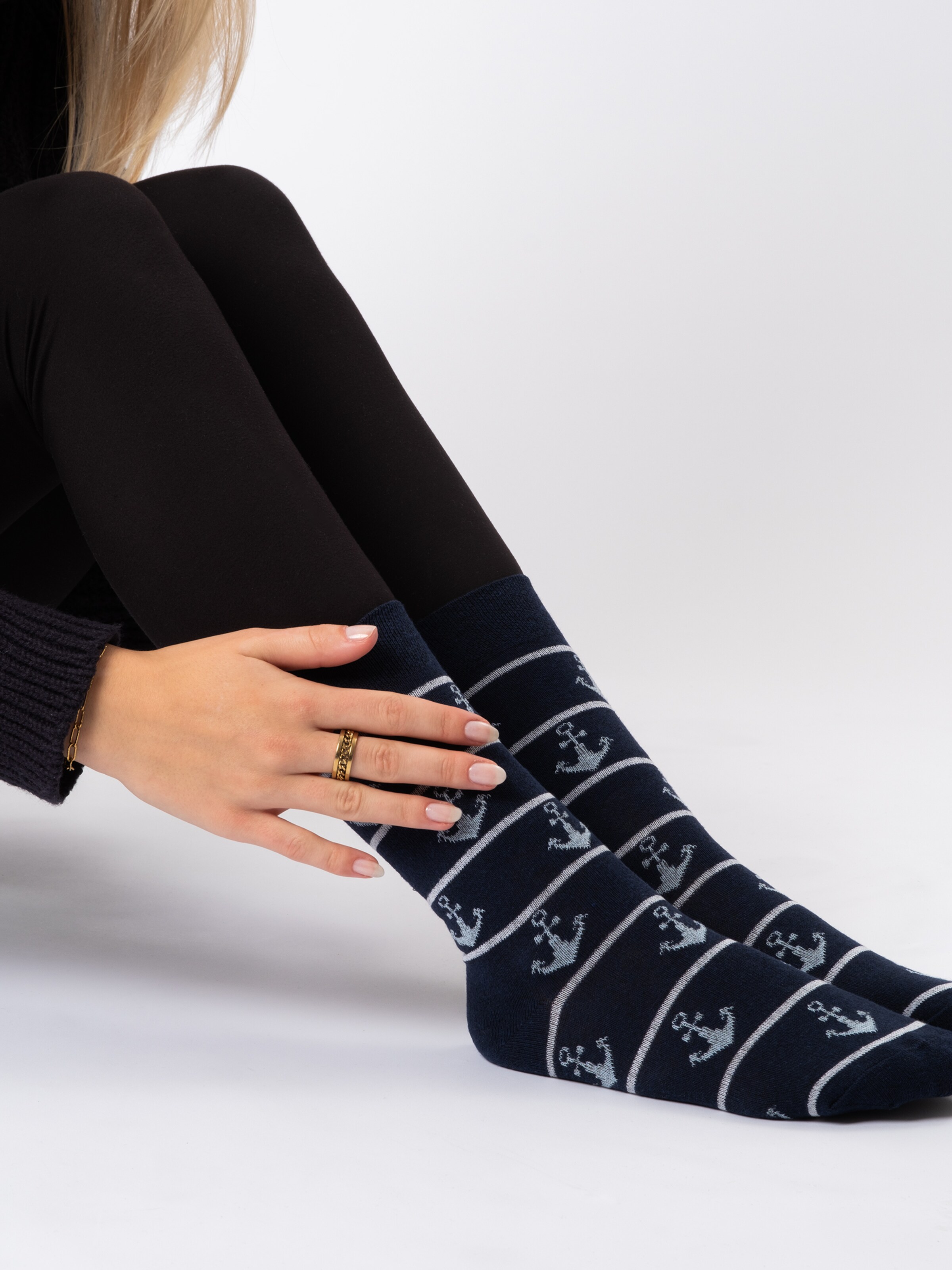 Calzino 'Lotte' di Occulto in blu: frontale