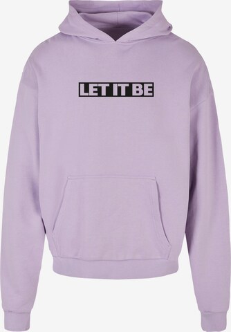 Merchcode Sweatshirt 'Beatles - Let It Be' in Lila: predná strana
