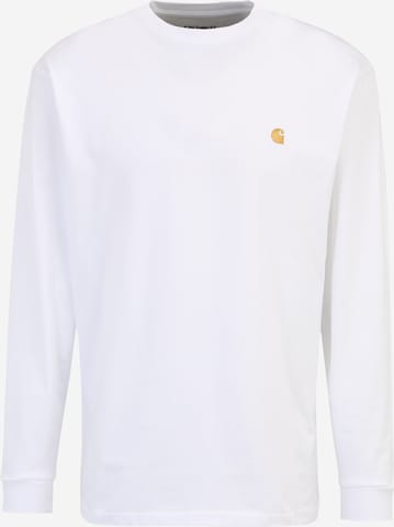 Carhartt WIP - Camisa 'Chase' em branco: frente