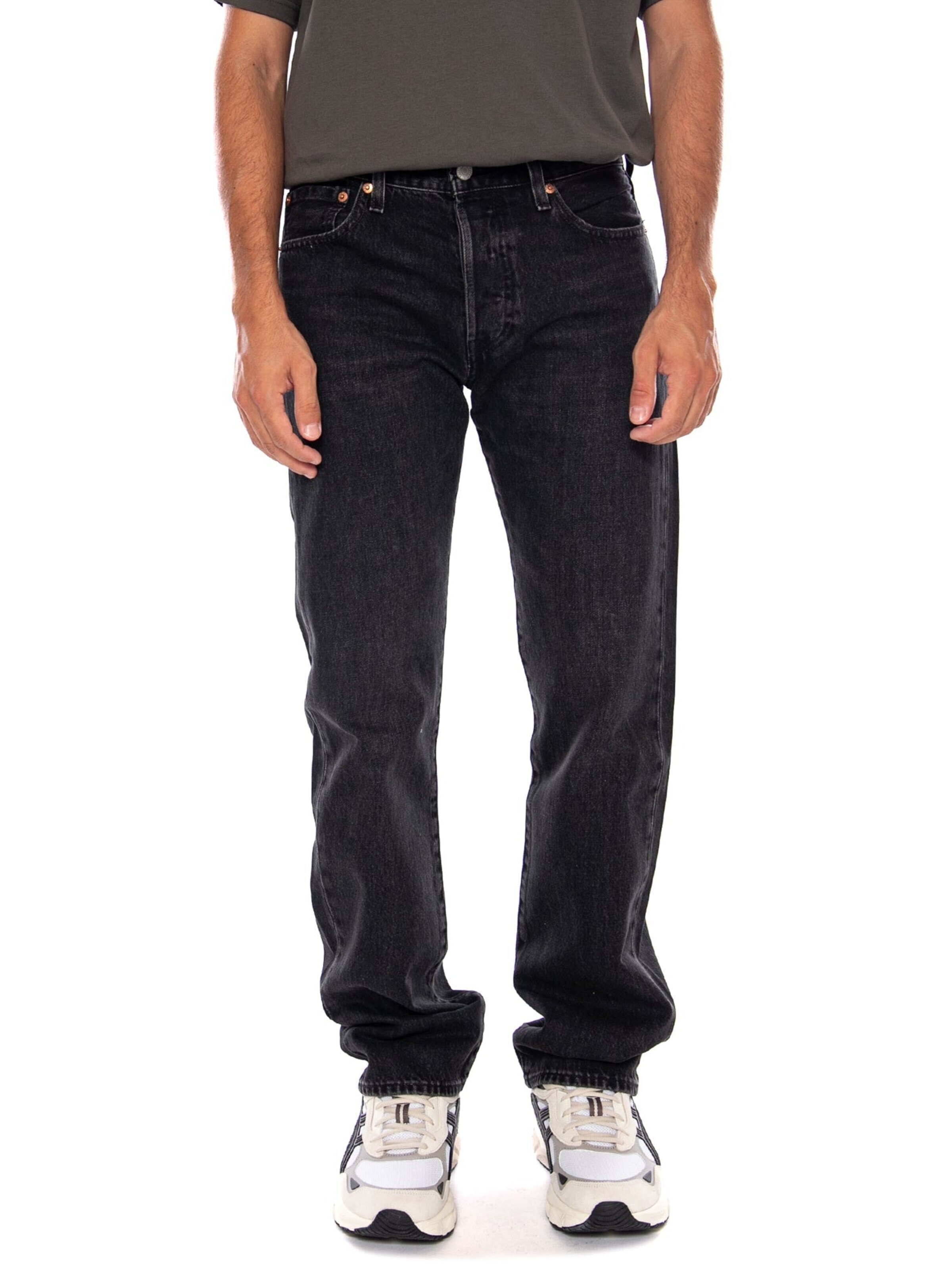 Baggy Jeans '501® ORIGINAL FOUND IN CAVE' di LEVI'S ® in nero: frontale