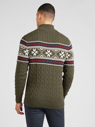 SELECTED HOMME Pullover 'Flake' i grøn