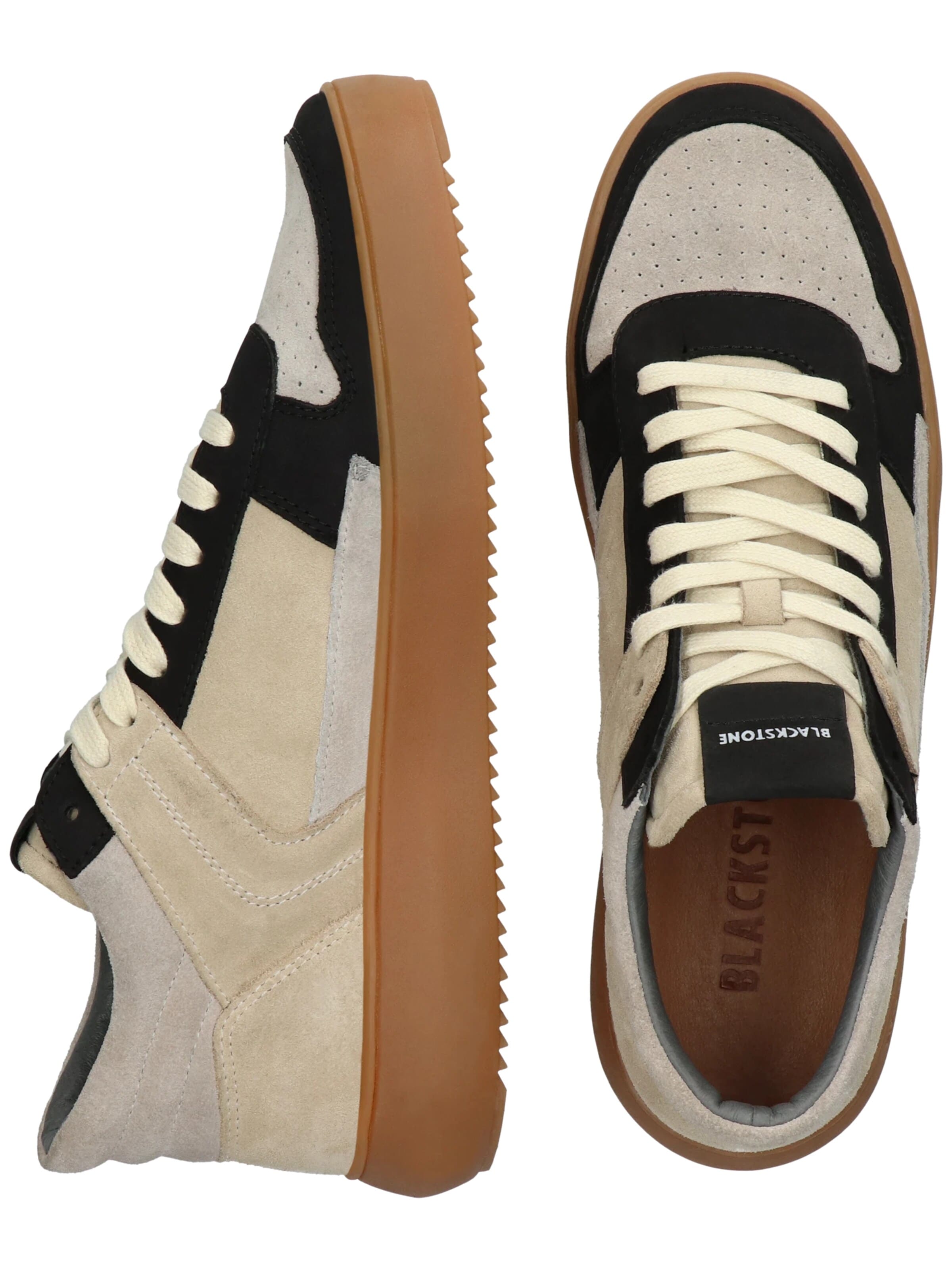 BLACKSTONE Låg sneaker 'ELGIN' i beige