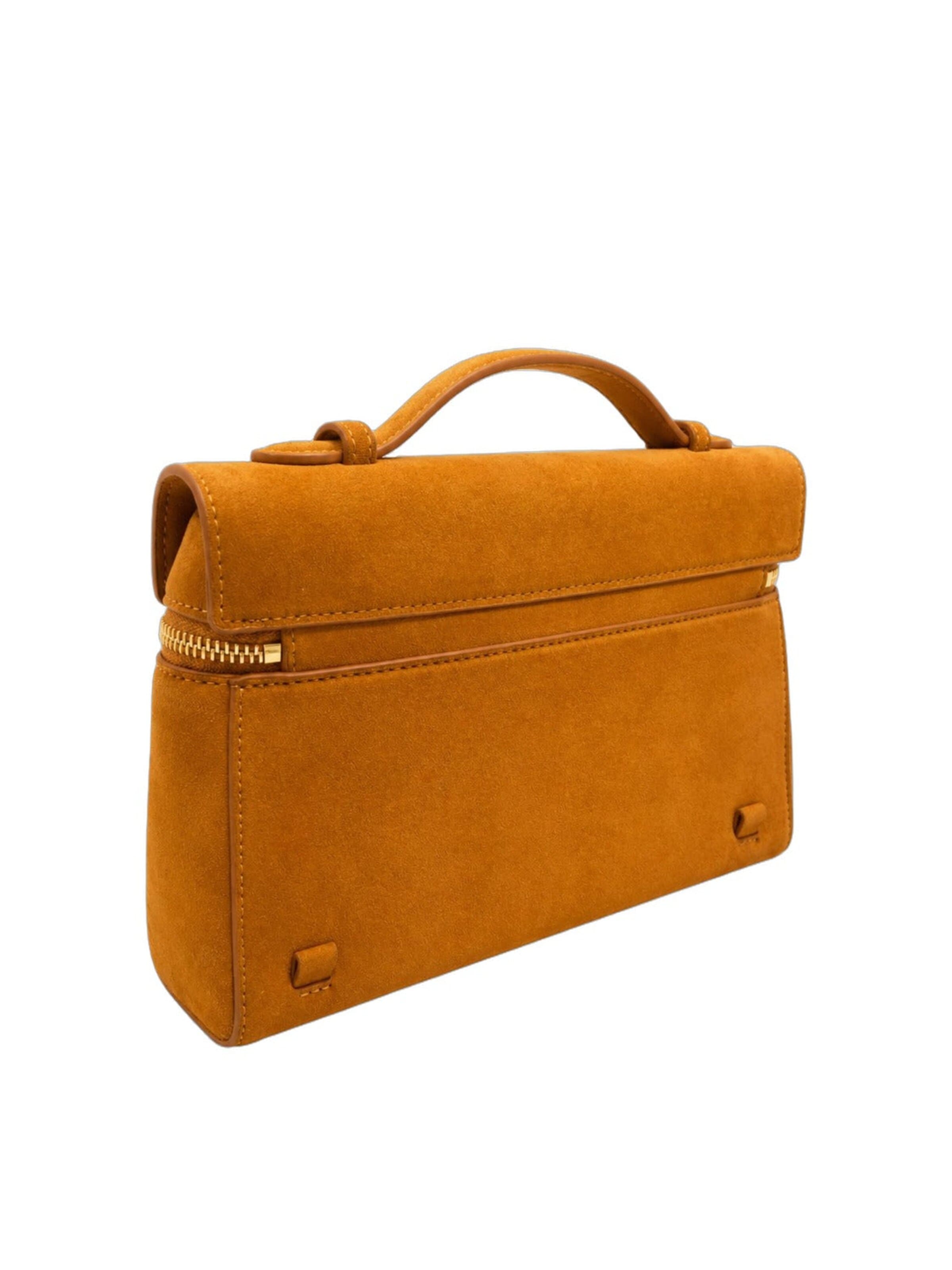 JW PEI Дамска чанта 'JW PEI Sac à main Thea Large Faux Suede Caramel Brown' в кафяво