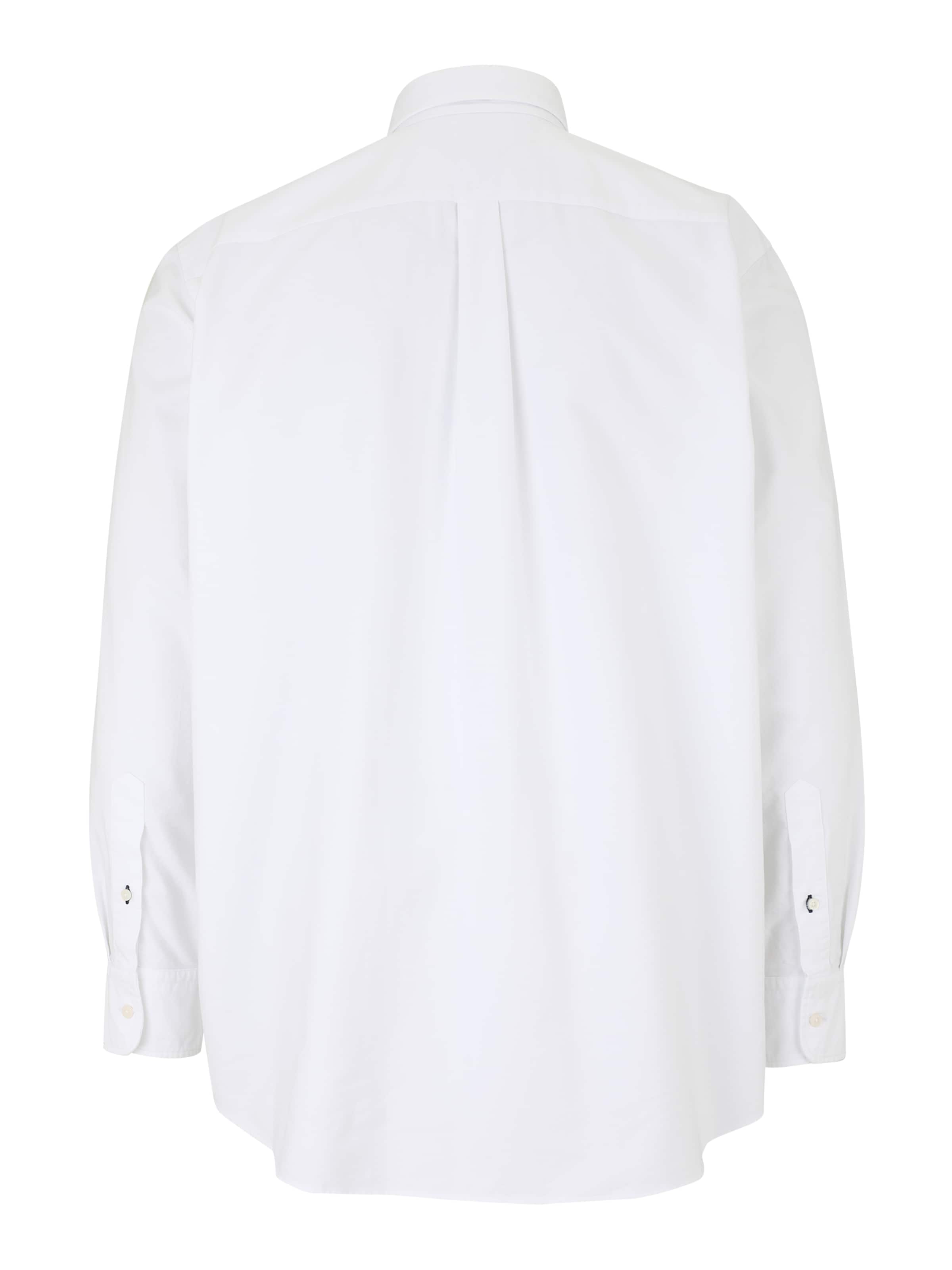 Tommy Hilfiger Big & Tall Regular fit Button Up Shirt 'HERITAGE' in White