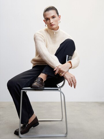 MANGO Sweater 'DORINI' in Beige