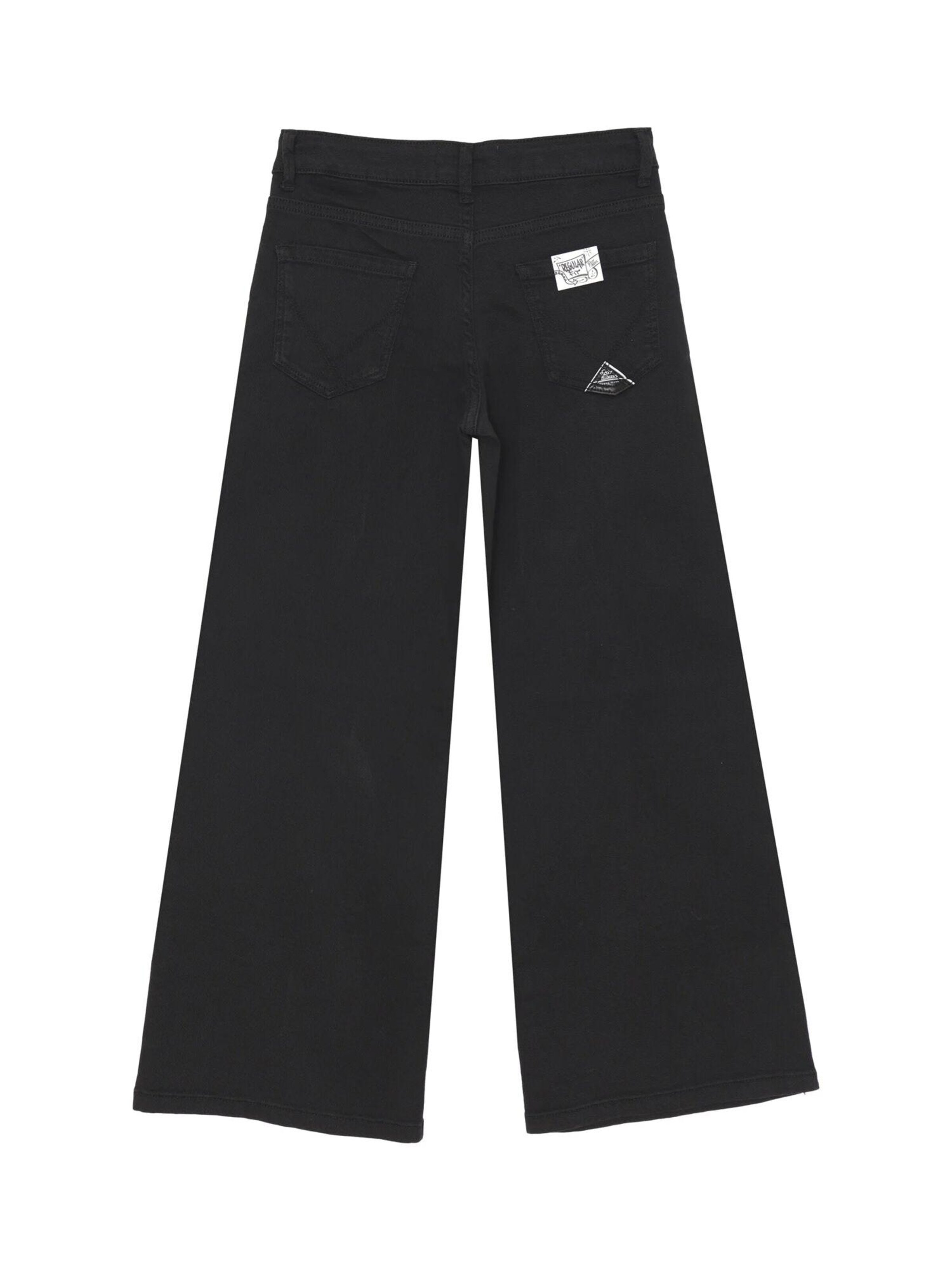 Roy Rogers Wide leg Jeans 'Pleats' in Black