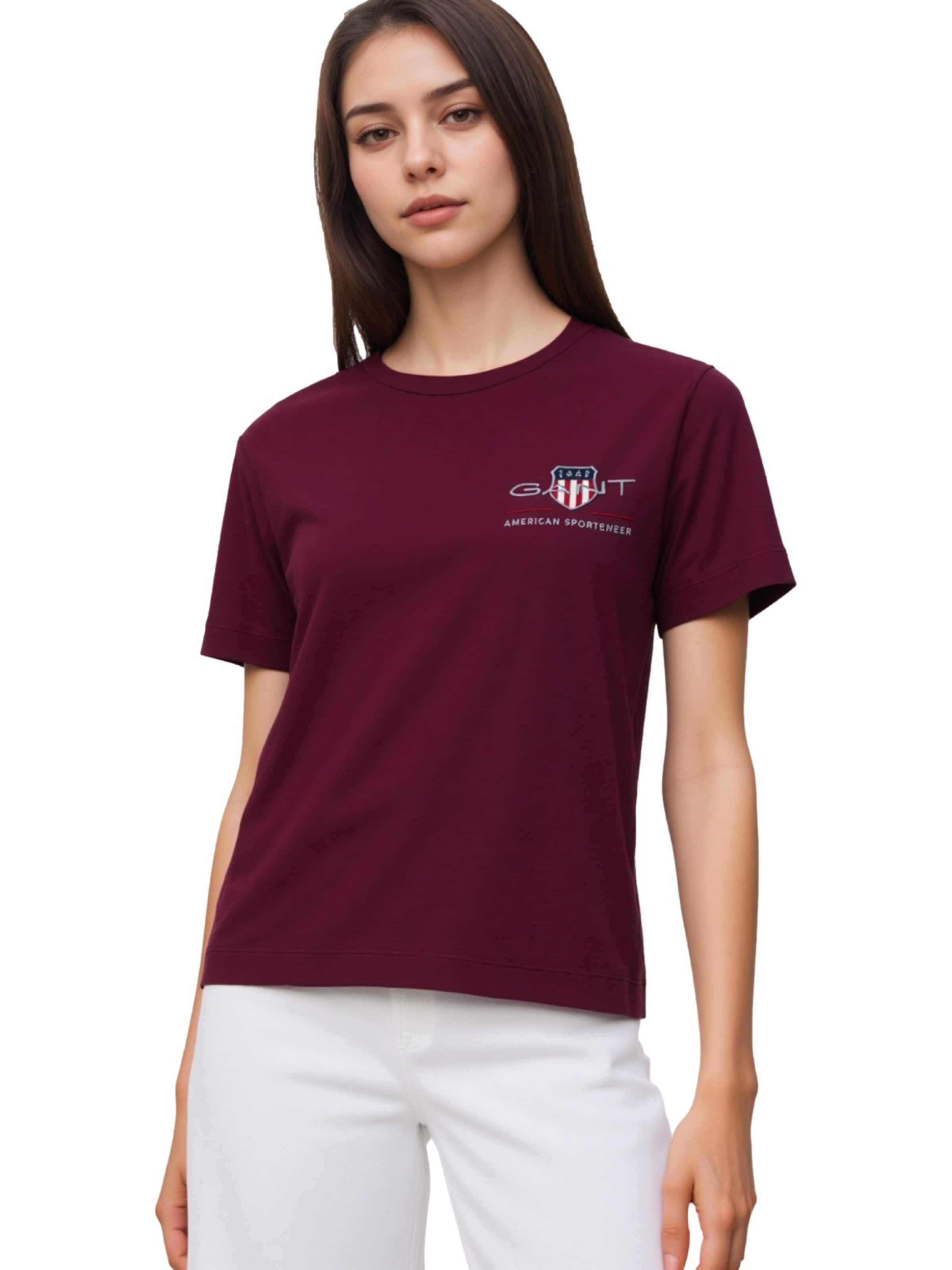 GANT - Camiseta en rojo: frente