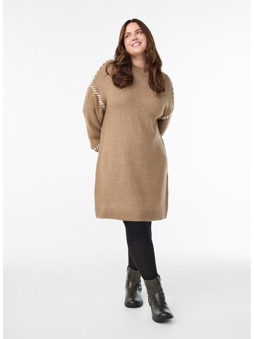 brūns Zizzi Adīta kleita 'Lea'