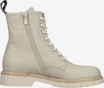 Nero Giardini Lace-Up Ankle Boots in Beige