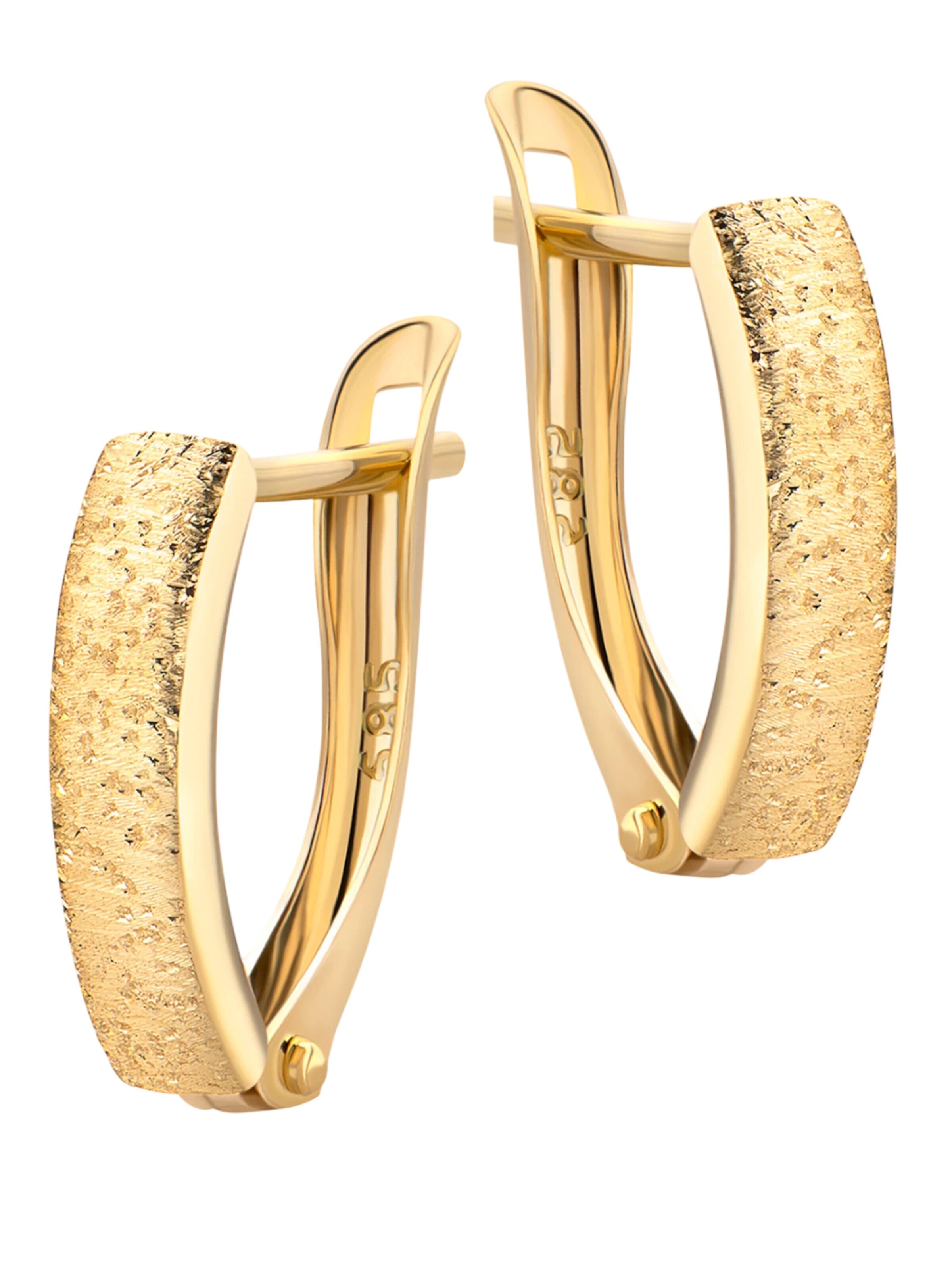 DIAMANT LETERNEL Earrings 'Ohrringe aus 585 Gelbgold' in Yellow: front
