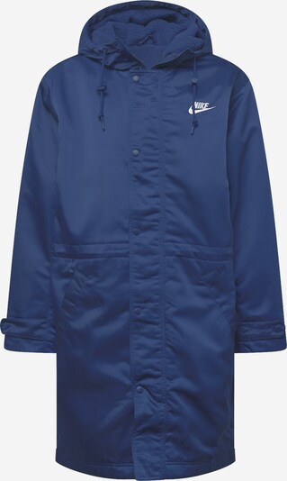 Nike Sportswear Parka mi-saison en bleu marine / blanc, Vue avec produit