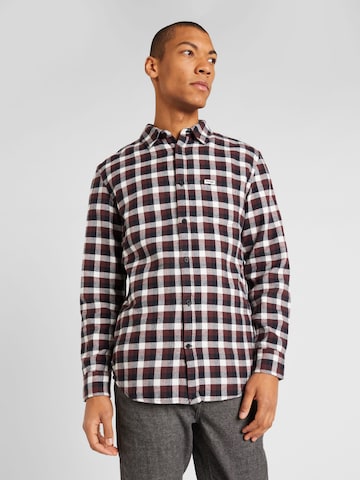 WRANGLER Regular Fit Skjorte i brun: forside