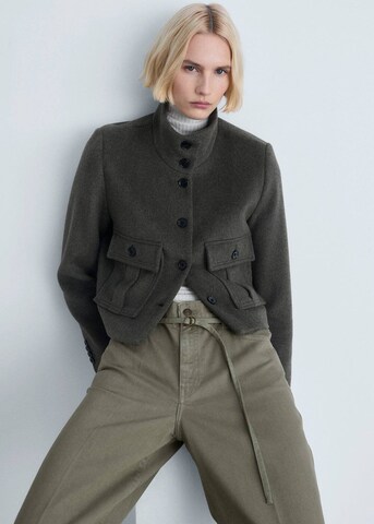 MANGO Wide leg Jeans 'Julia' in Green