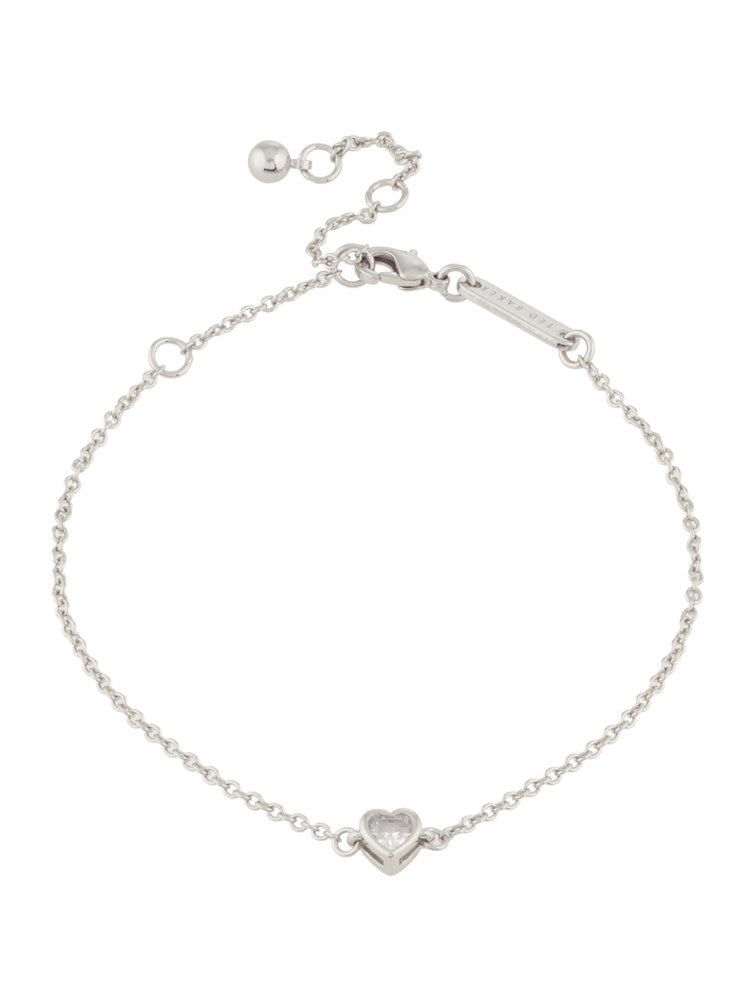 Ted Baker Armband 'HALLE' in de kleur Zilver / Transparant, Productweergave