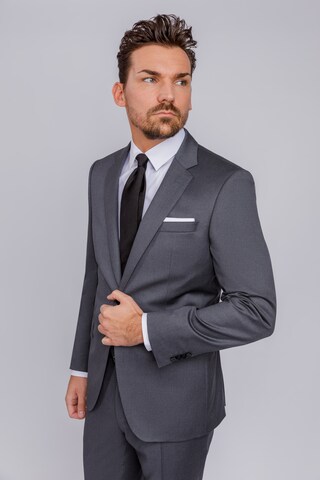 BOSS Slim Fit Sakko 'Huge' in Grau: Vorderseite