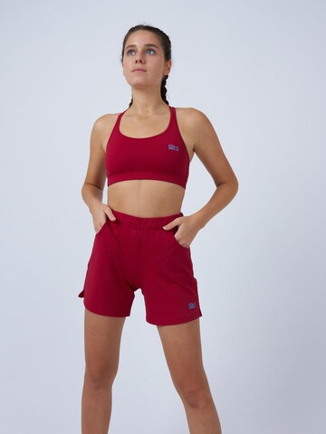 SPORTKIND Loosefit Sportbroek 'Bermuda Shorts' in Rood