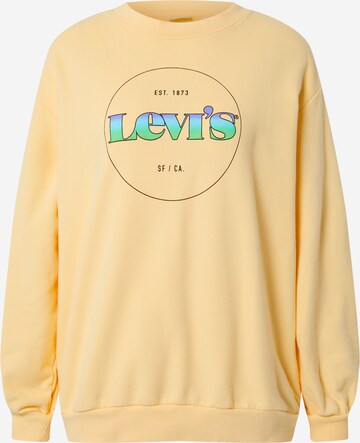 LEVI'S ® Суичър 'Graphic Frontier Slouchy' в жълто: отпред