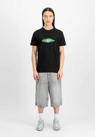 T-Shirt 'Lightning' ALPHA INDUSTRIES en noir
