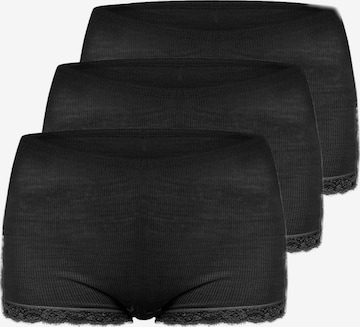 Nina von C. Slip 'Wool Silk' in Schwarz: Vorderseite