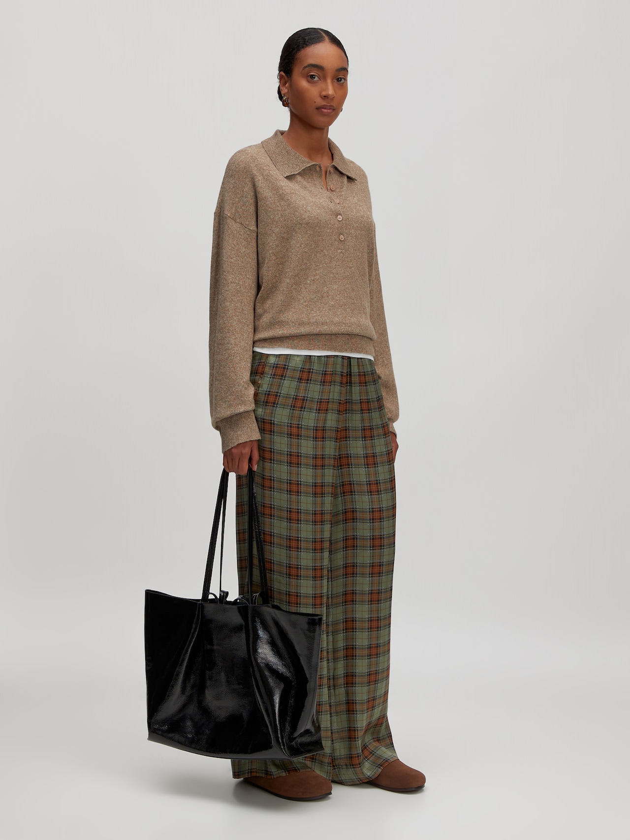 EDITED Produkte Pullover 'Gerit' beigemeliert