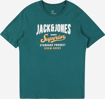 žalia Jack & Jones Junior Marškinėliai: priekis