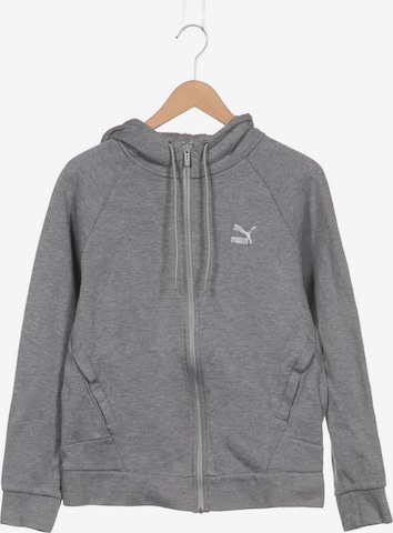 PUMA Kapuzenpullover M in Grau: predná strana