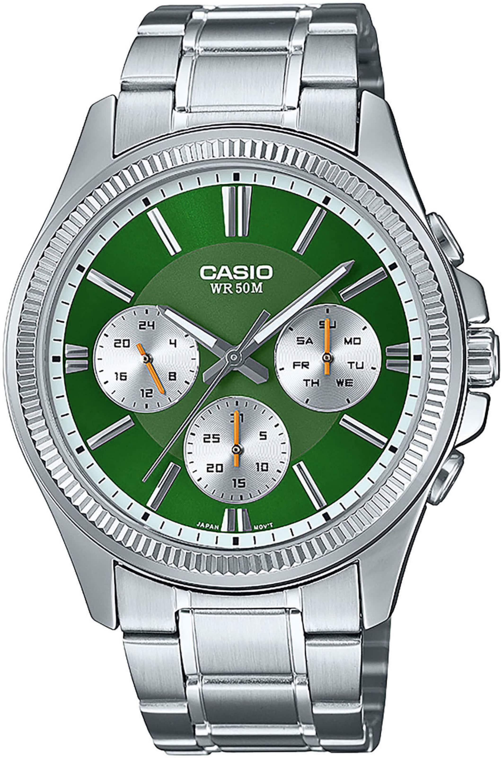 CASIO Uhr  ' TIMELESS COLLECTION' in Silber: Vorderseite