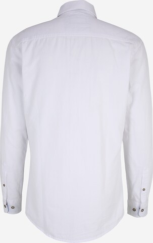 Krüger Buam Regular fit Traditional Button Up Shirt 'Travis' in White