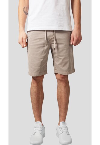 Urban Classics Regular Trousers in Beige: front