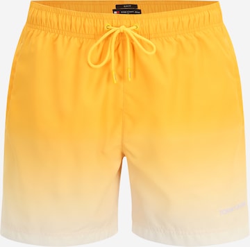 Shorts de bain Tommy Jeans en jaune : devant