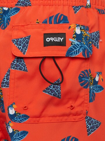 OAKLEY Regular Shorts 'TOUCAN TROPICS' in Orange