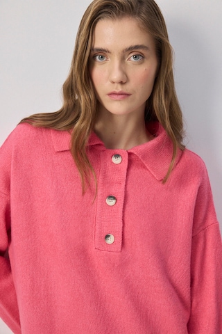 Pull-over oversize Touche Prive en rose