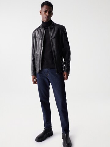 Salsa Jeans Tussenjas in Zwart