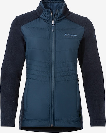 VAUDE Athletic Fleece Jacket 'Idris' in Blue: front