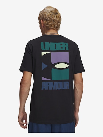 UNDER ARMOUR Functioneel shirt in Zwart: voorkant