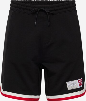 HUGO Loosefit Shorts 'Danopy' in Schwarz: predná strana