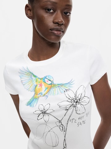 Desigual Tričko – bílá