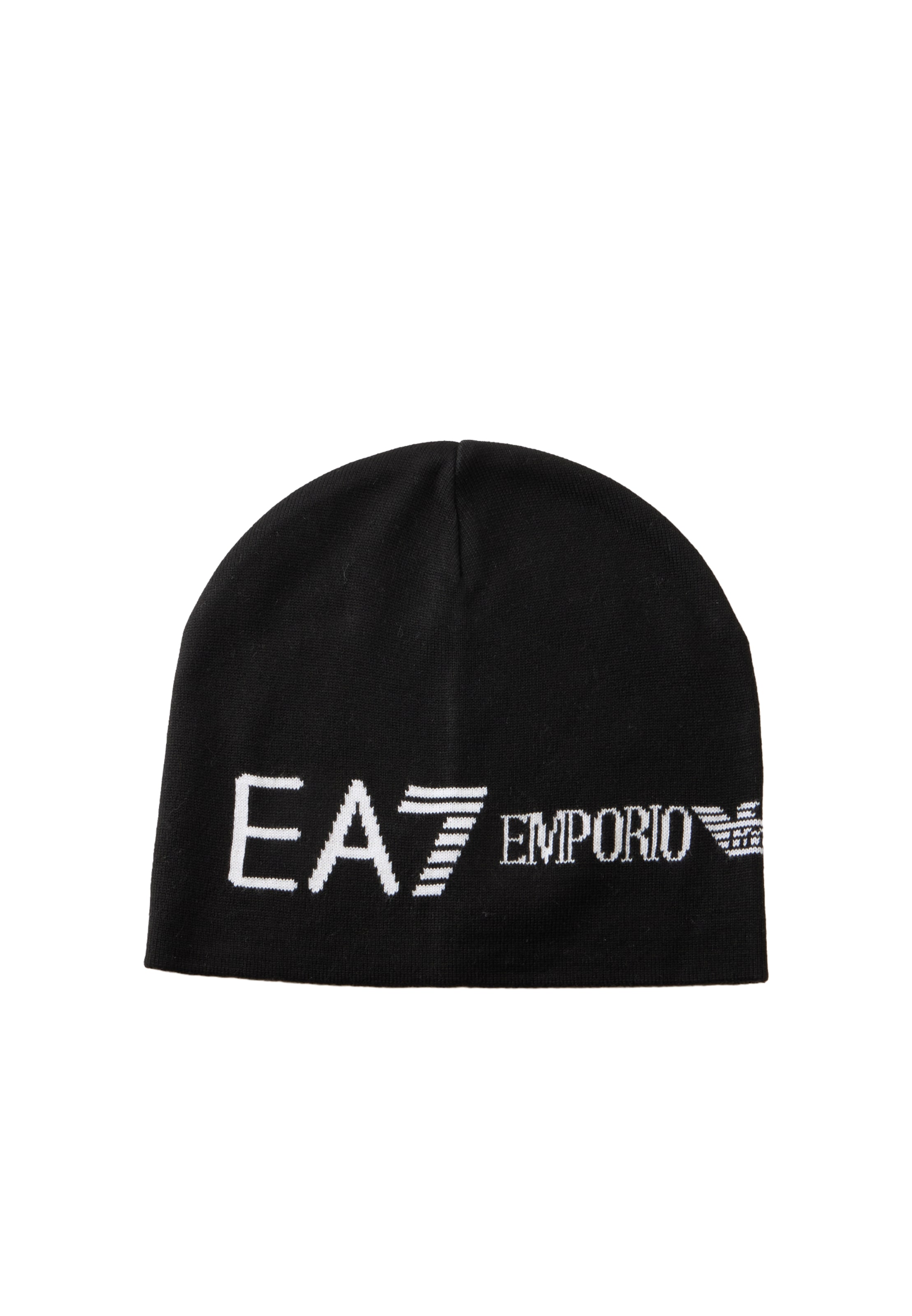 Căciulă de la EA7 Emporio Armani pe negru: față