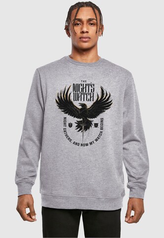 Sweat-shirt 'Game Of Thrones - The Night's Watch' ABSOLUTE CULT en gris : devant