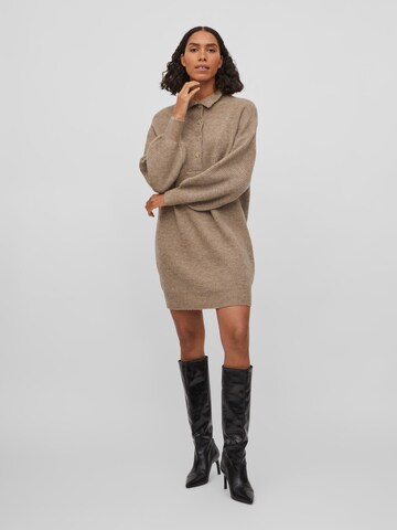 VILA Knit dress 'Leah' in Beige